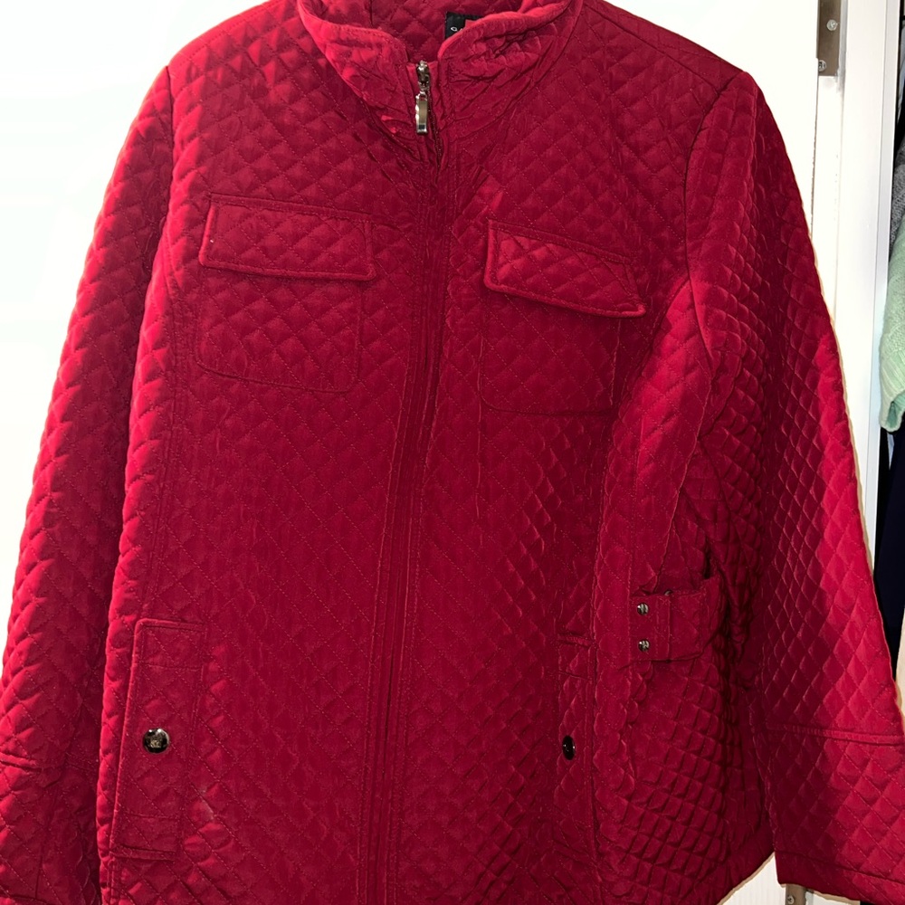 Vintage Quilted Red Jacket